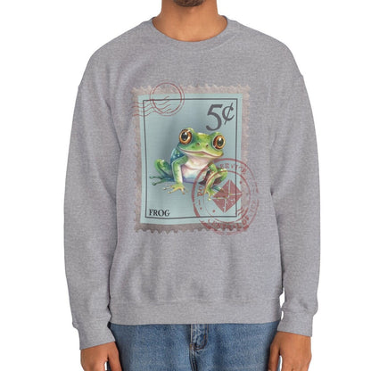 Frog Post Stamp Sweatshirt, Animal