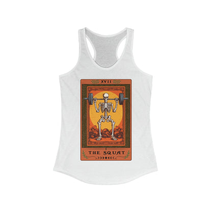 The Squat Tarot Card Tank Top Workout Leg Day