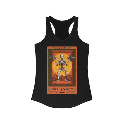 The Squat Tarot Card Tank Top Workout Leg Day