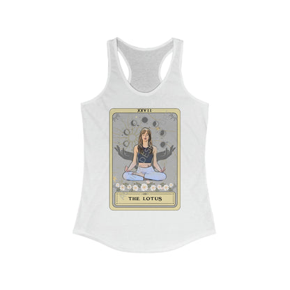 The Lotus Tarot Card Tank Top, Yoga Pose