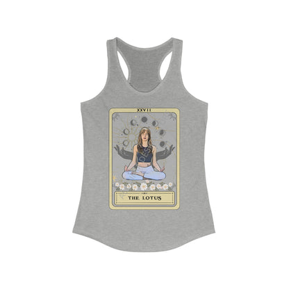 The Lotus Tarot Card Tank Top, Yoga Pose