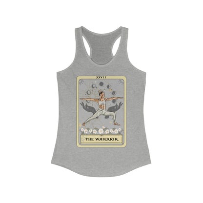 The Warrior Tarot Card Tank Top, Yoga Pose