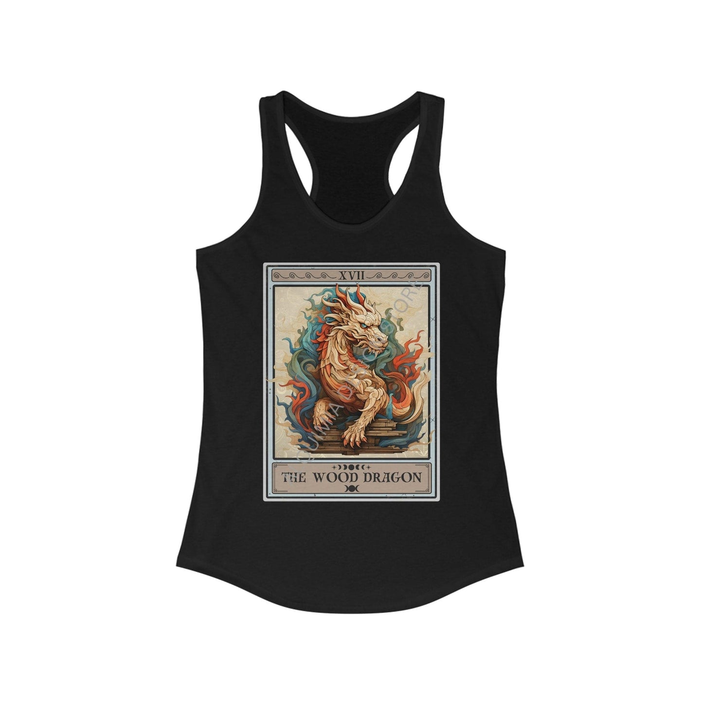 The Wood Dragon Tarot Card Tank Top, Chinese Zodiac