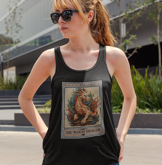 The Wood Dragon Tarot Card Tank Top, Chinese Zodiac