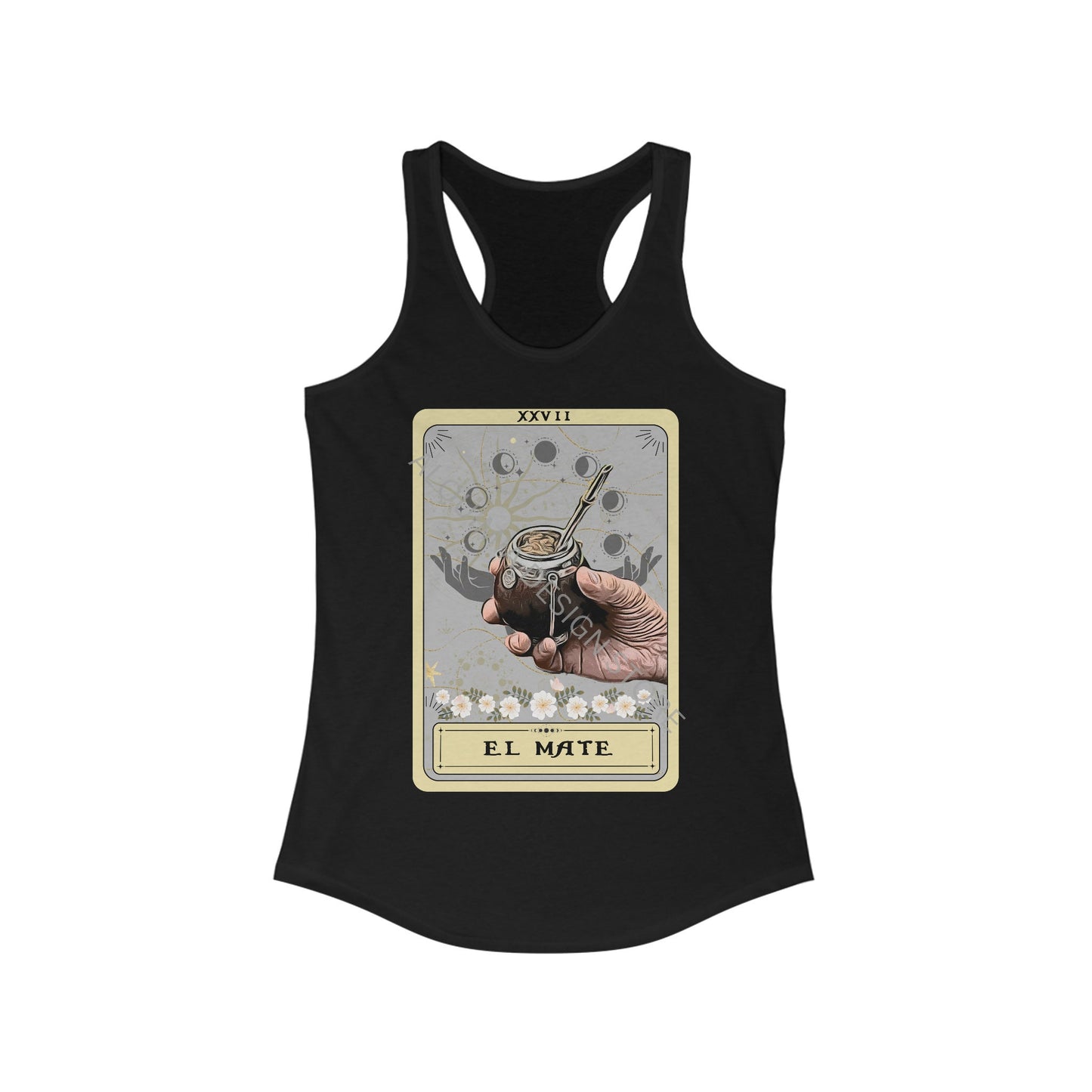 El Mate Tarot Card Tank Top, Yerba Mate