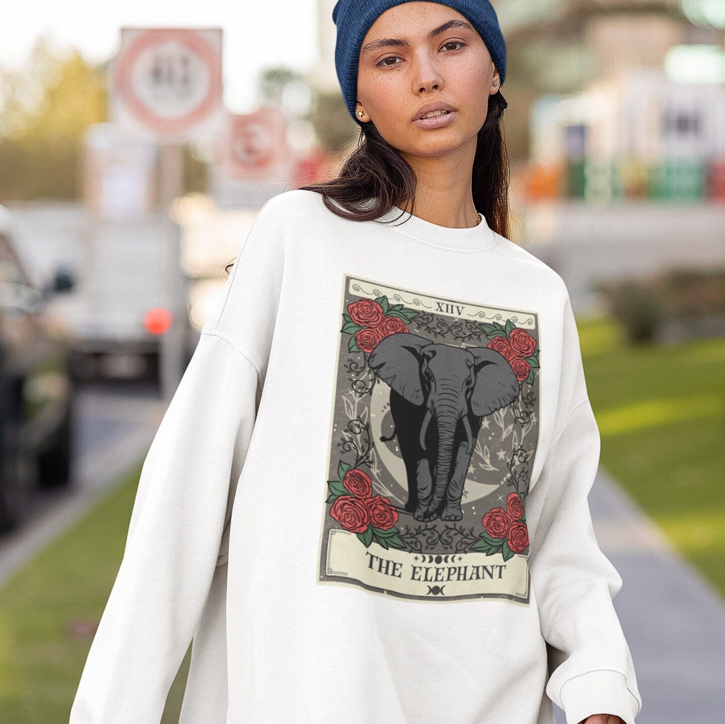 The Elephant Tarot Card Sweatshirt