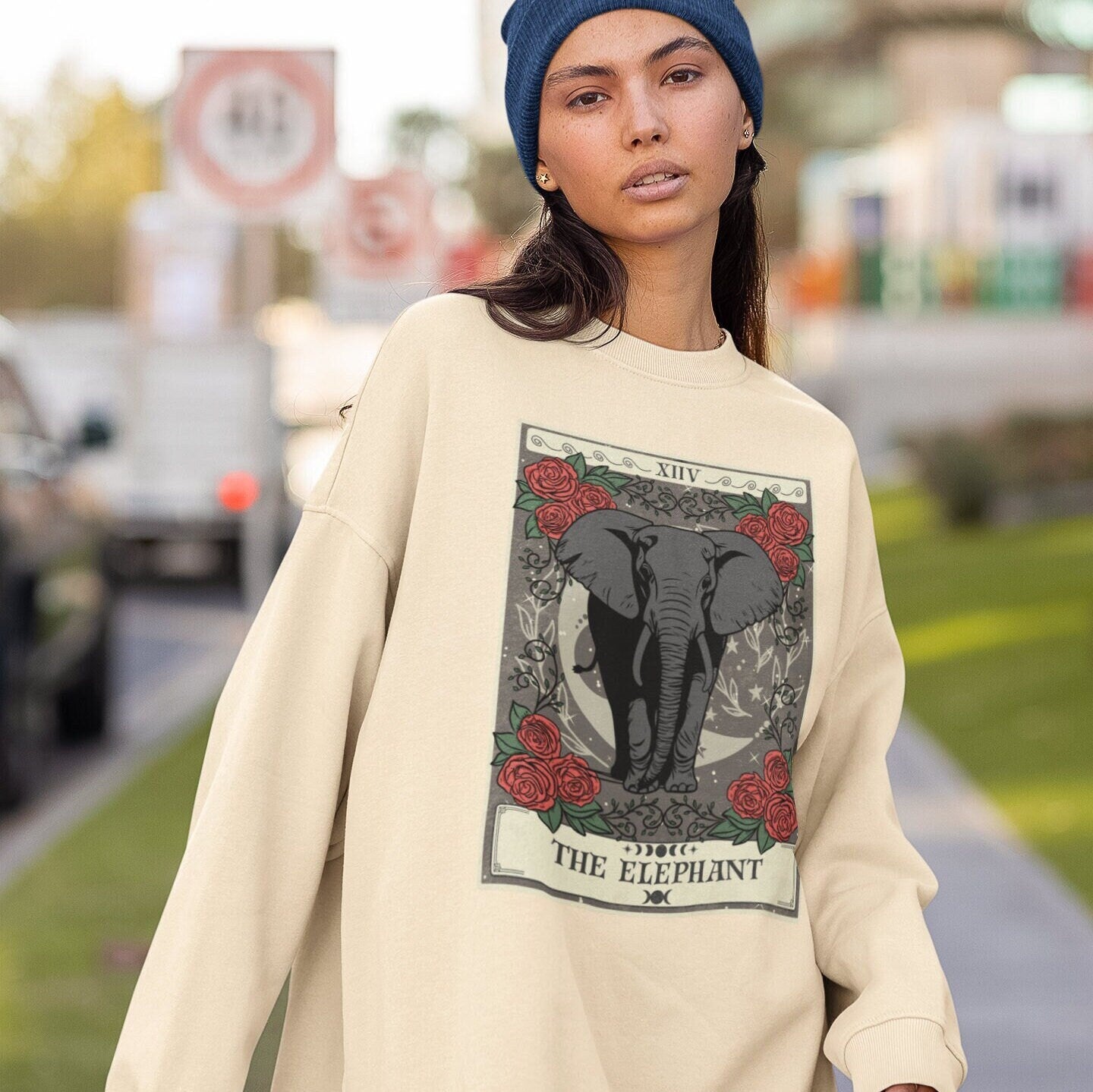 The Elephant Tarot Card Sweatshirt