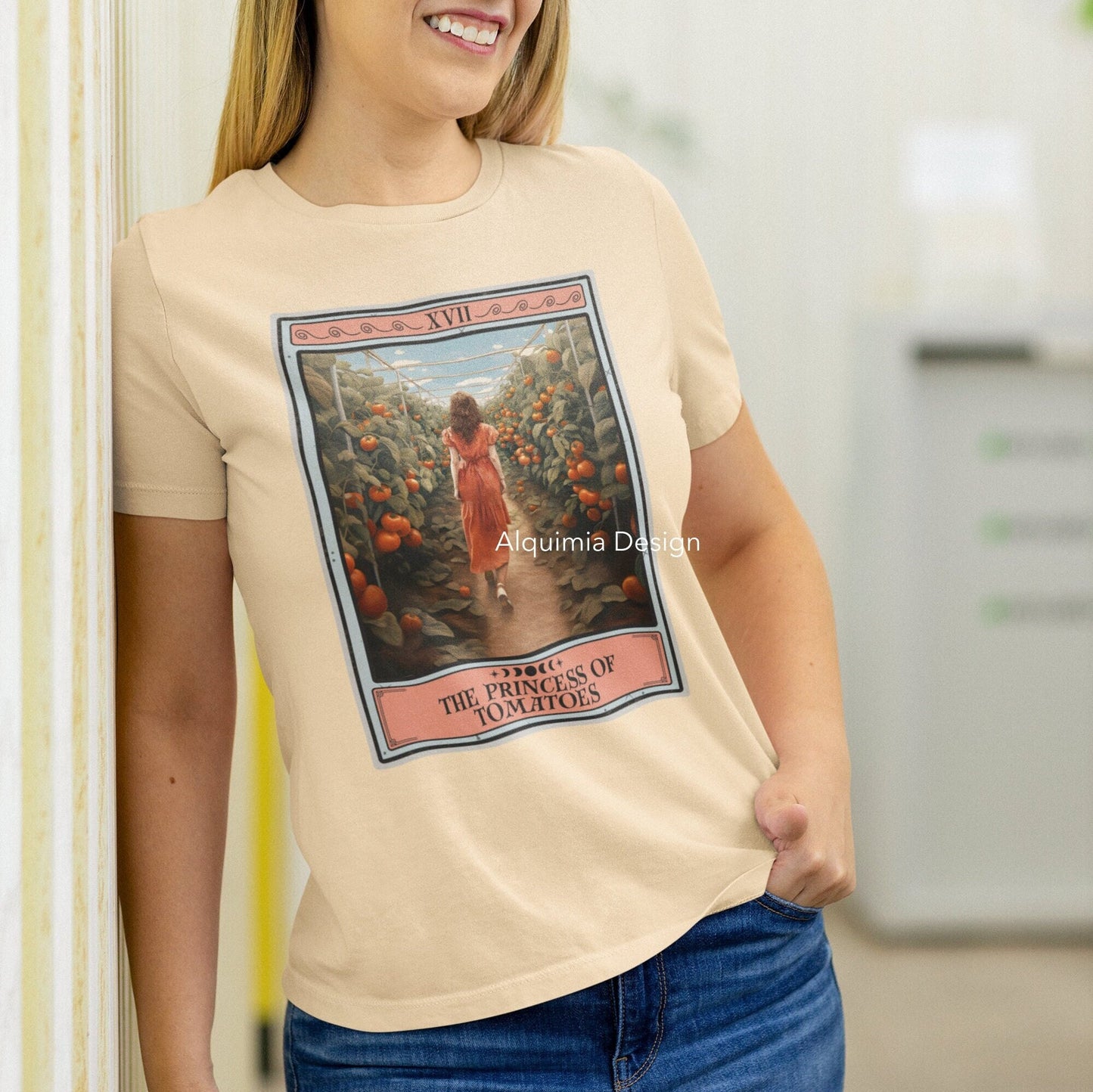 The Princess of Tomatoes Tarot Card Shirt, Tomato