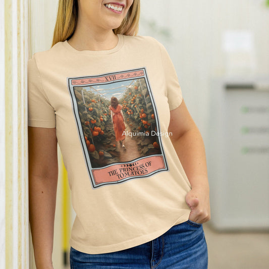 The Princess of Tomatoes Tarot Card Shirt, Tomato