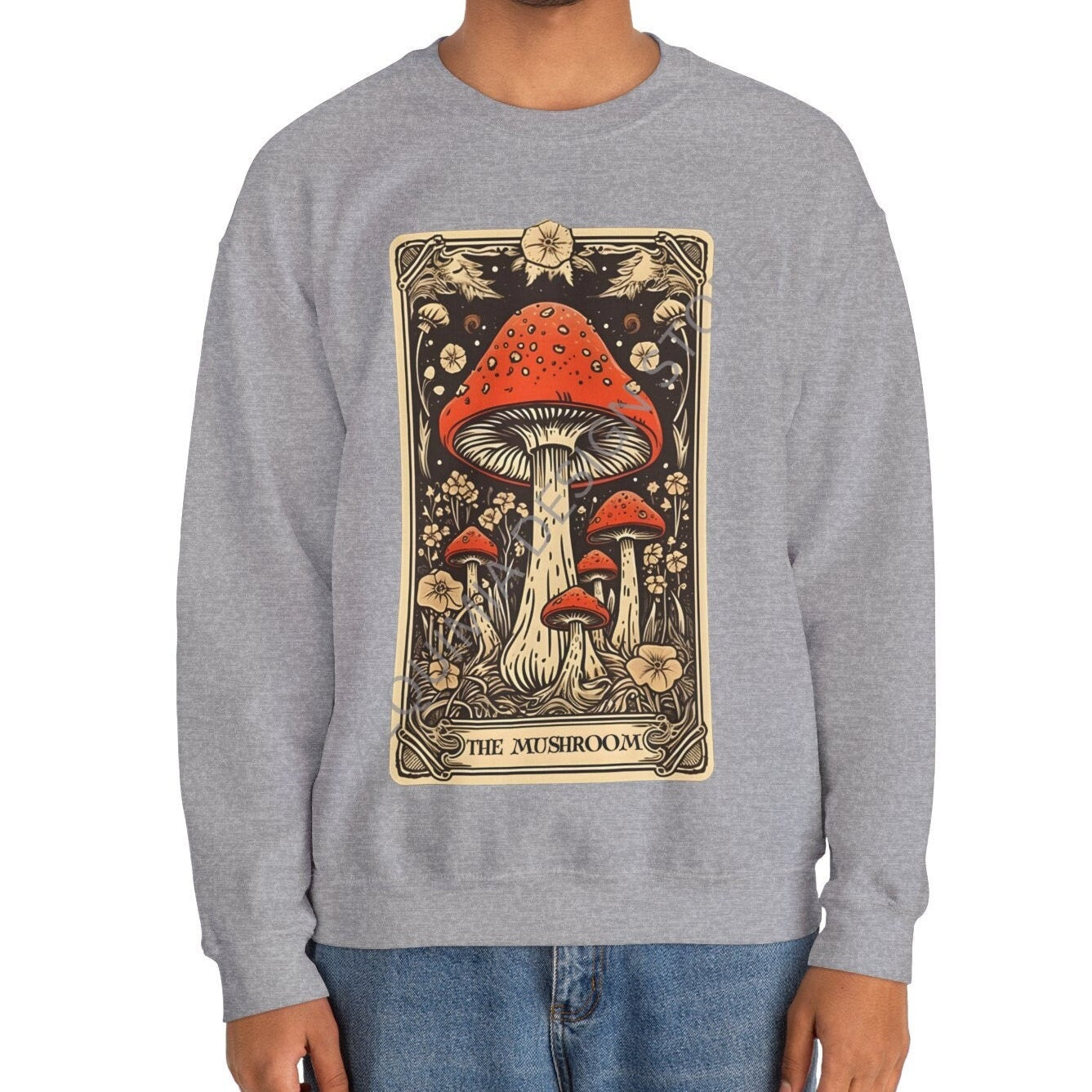 The Mushroom Tarot Card Sweatshirt