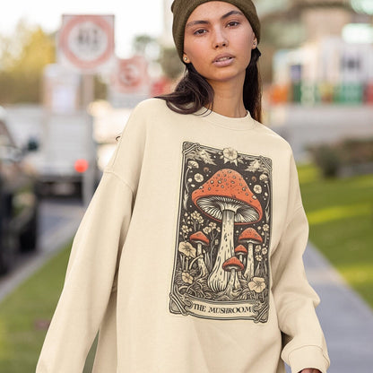 The Mushroom Tarot Card Sweatshirt