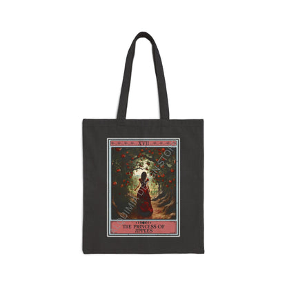 The Princess of Apples Tarot Card Tote Bag 15" x 16"