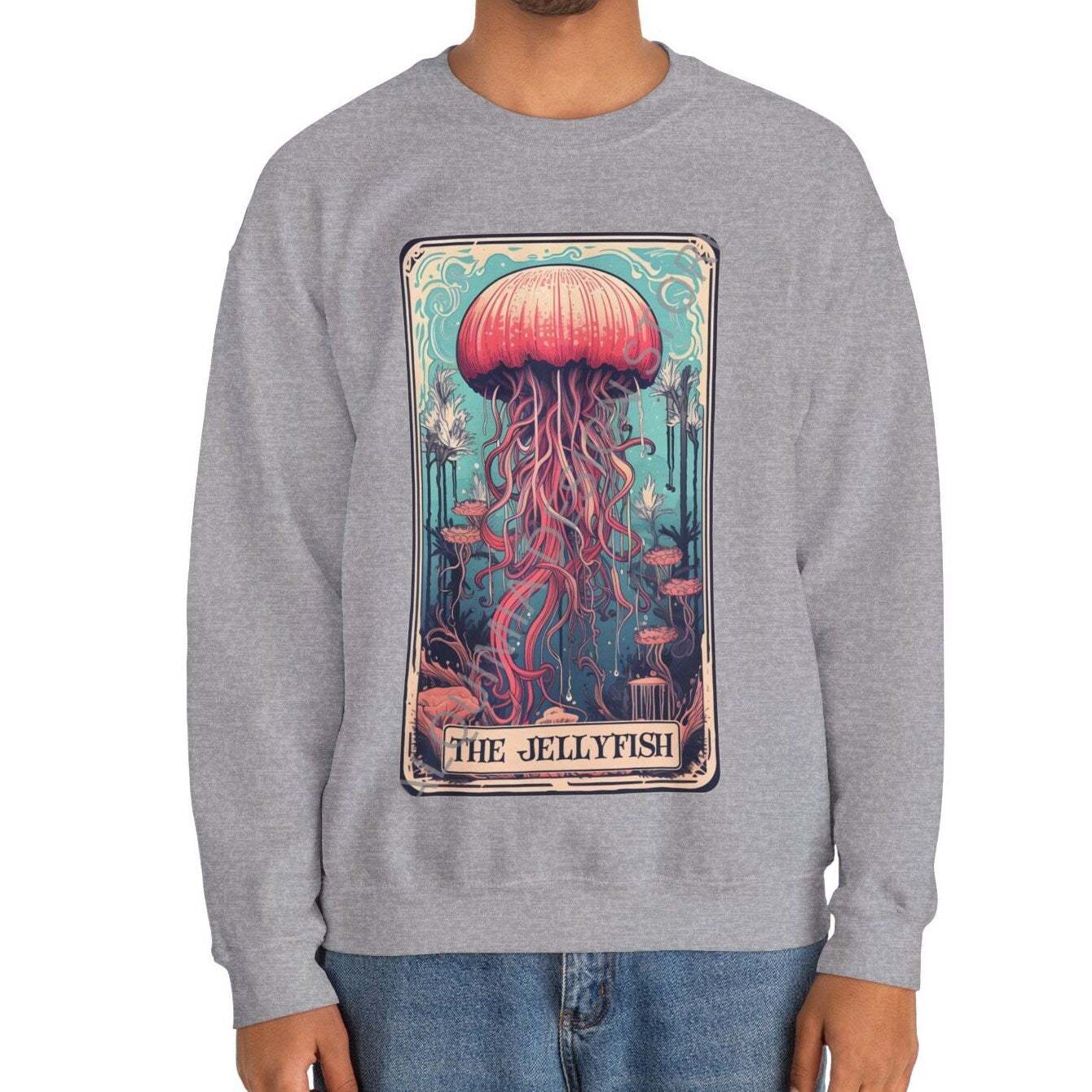 The Jellyfish Tarot Card Sweatshirt, Ocean Animal