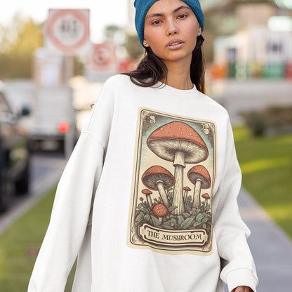 The Mushroom Tarot Card Sweatshirt, Fungi