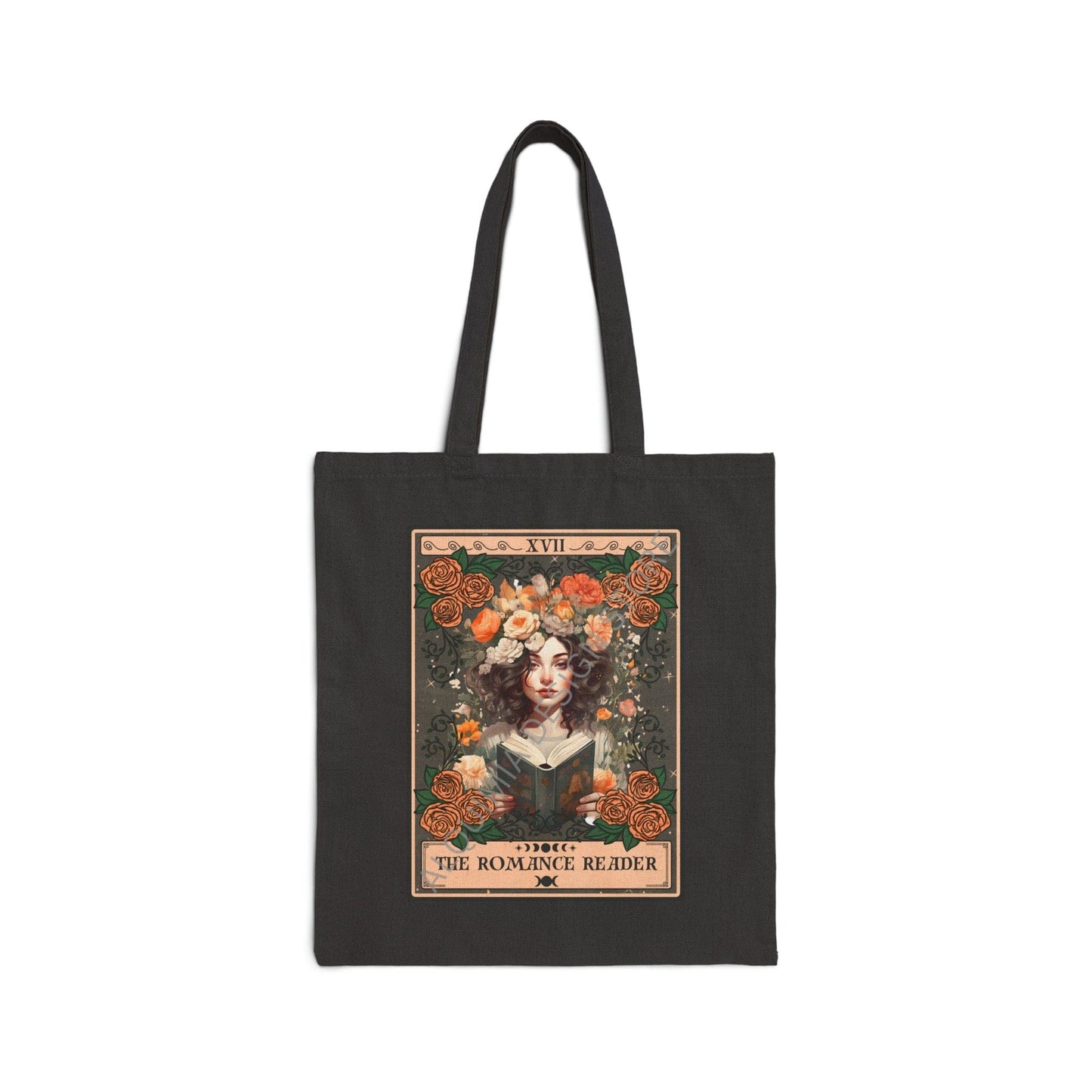 The Romance Reader Tarot Card Tote Bag 15" x 16"