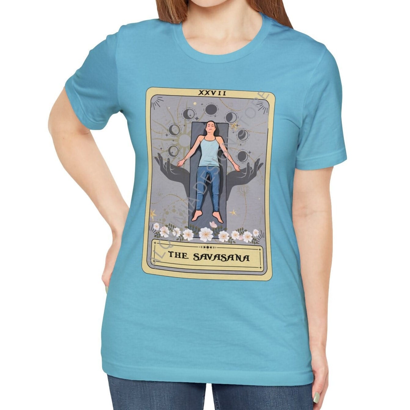 The Savasana Tarot Card Shirt, Yoga Pose