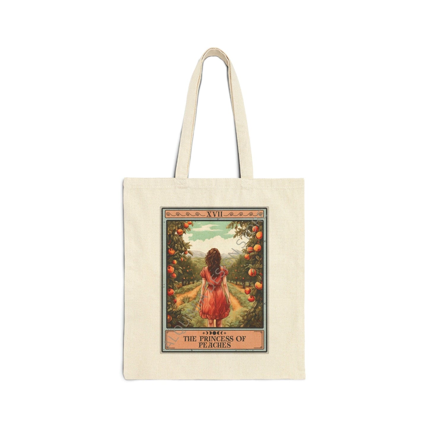 The Princess of Peaches Tote Bag 15" x 16"