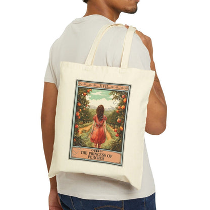 The Princess of Peaches Tote Bag 15" x 16"