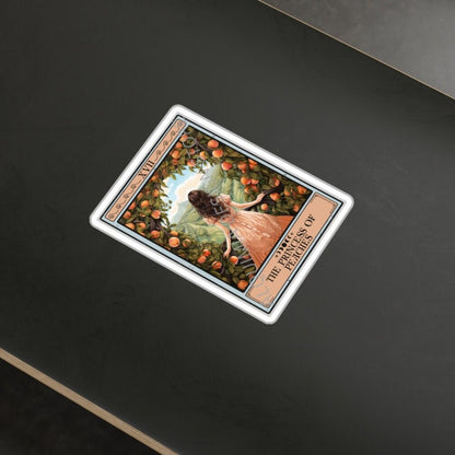 The Princess of Peaches Tarot Card Sticker,  3" x 4"