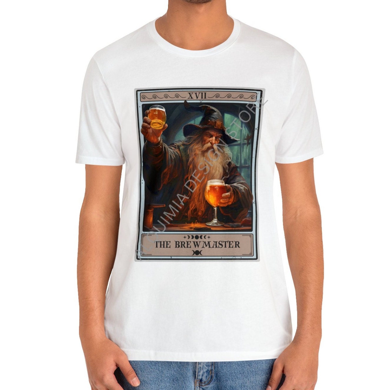 The Brewmaster Wizard Tarot Card Shirt, Beer Home Brewer