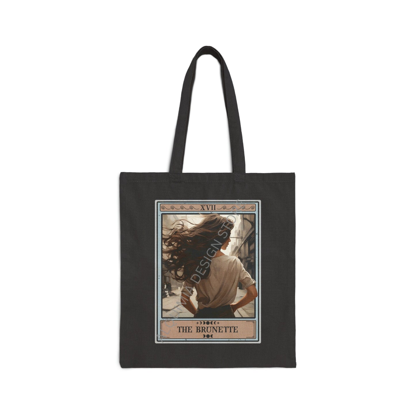 The Brunette Tarot Card Tote Bag 15" x 16"