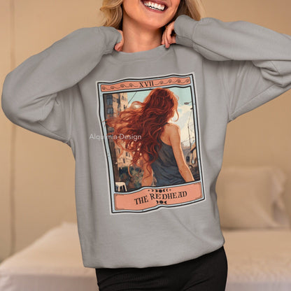 The Redhead Tarot Card Sweatshirt, Red Hair