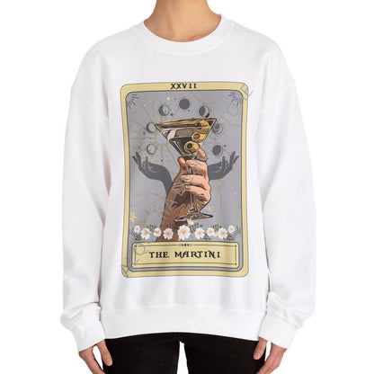 The Martini Tarot Card Sweatshirt, Dirty Martini Cocktail