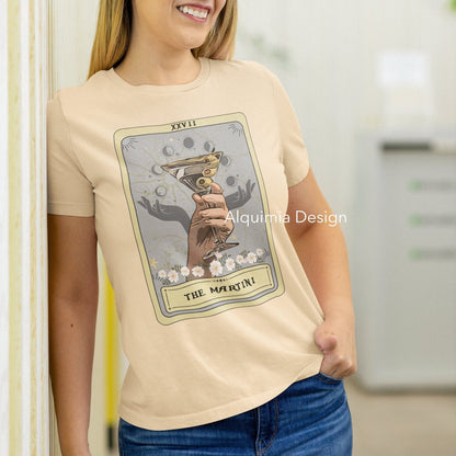 The Martini Tarot Card Shirt, Dirty Martini