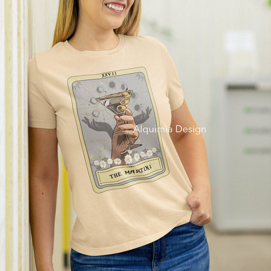 The Martini Tarot Card Shirt, Dirty Martini