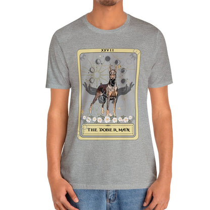 The Doberman Dog Tarot Card Shirt, Red Doberman