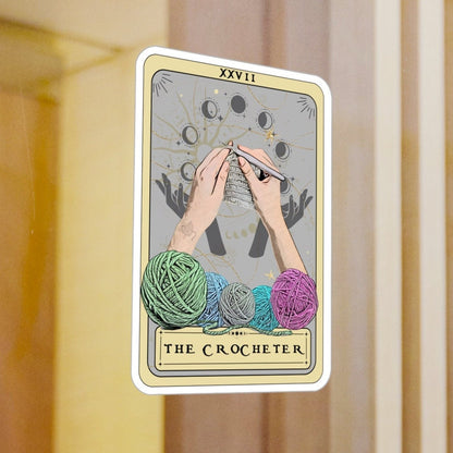 The Crocheter Tarot Card Sticker 3" x 4"