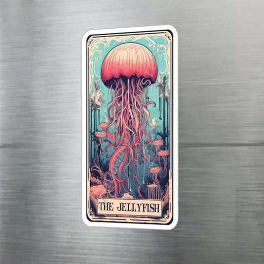 The Jellyfish Tarot Card Sticker 3" x 4"