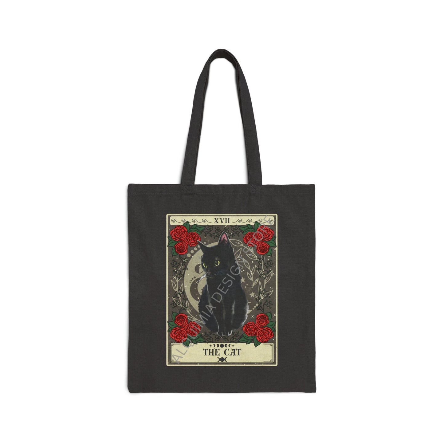 The Cat Tarot Card Tote Bag 15" x 16"