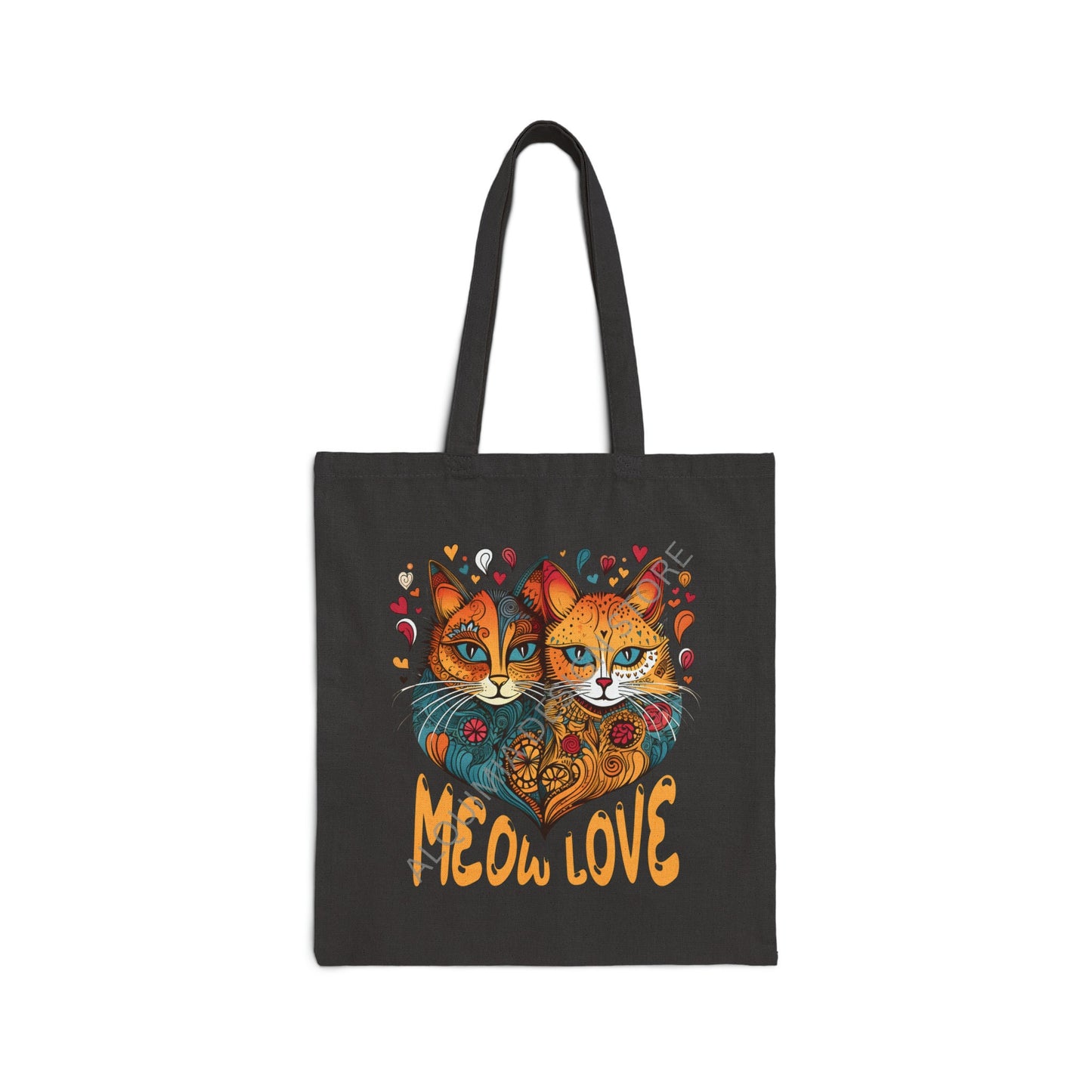 Cat Lover Tote Bag 15" x 16"