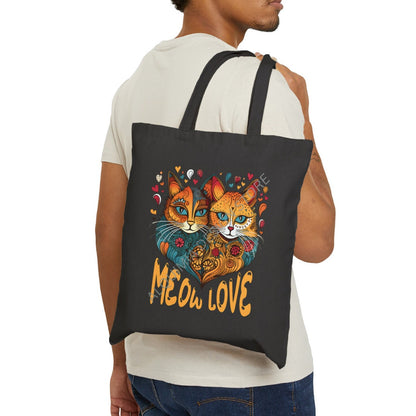 Cat Lover Tote Bag 15" x 16"