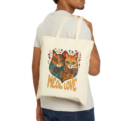 Cat Lover Tote Bag 15" x 16"