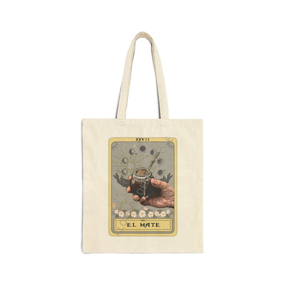 El Mate Tarot Card Tote Bag Yerba Mate 15" x 16"