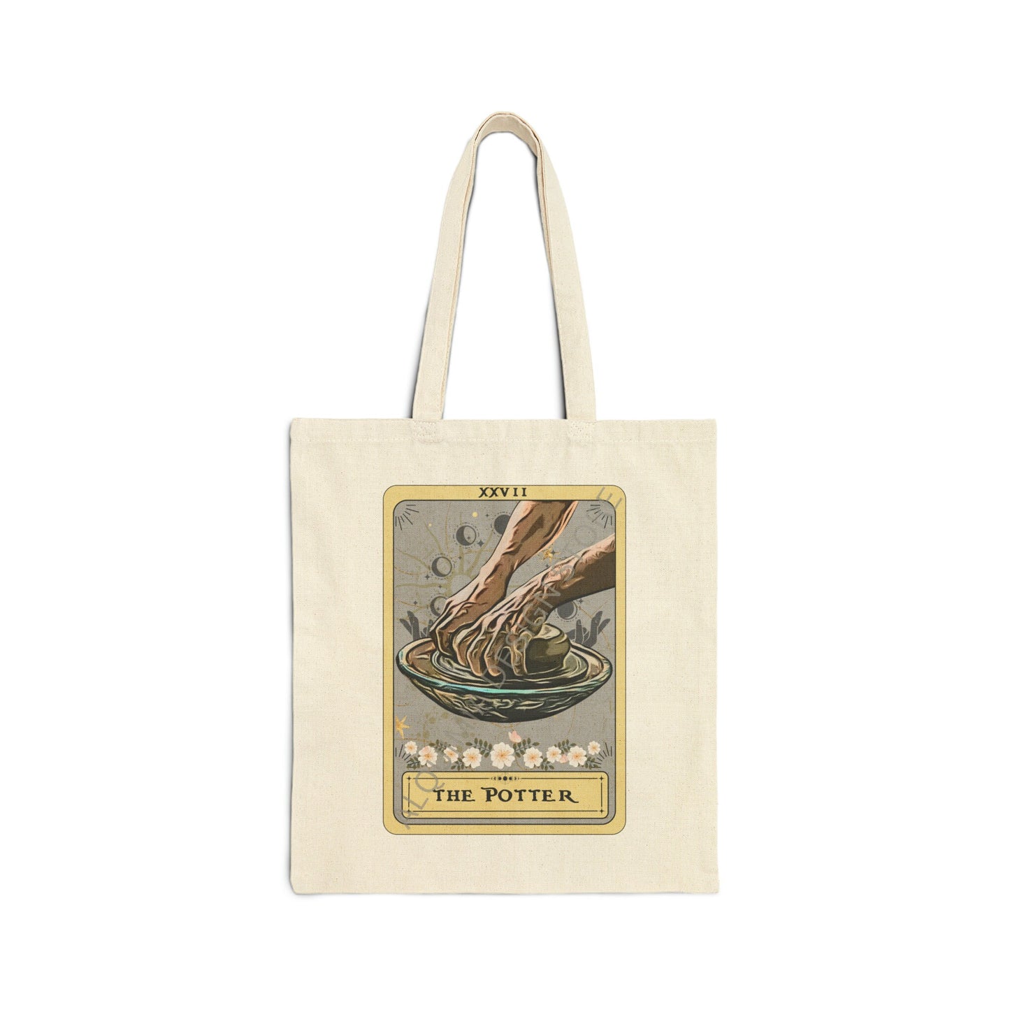 The Potter Tarot Card Tote Bag Pottery Maker 15" x 16"