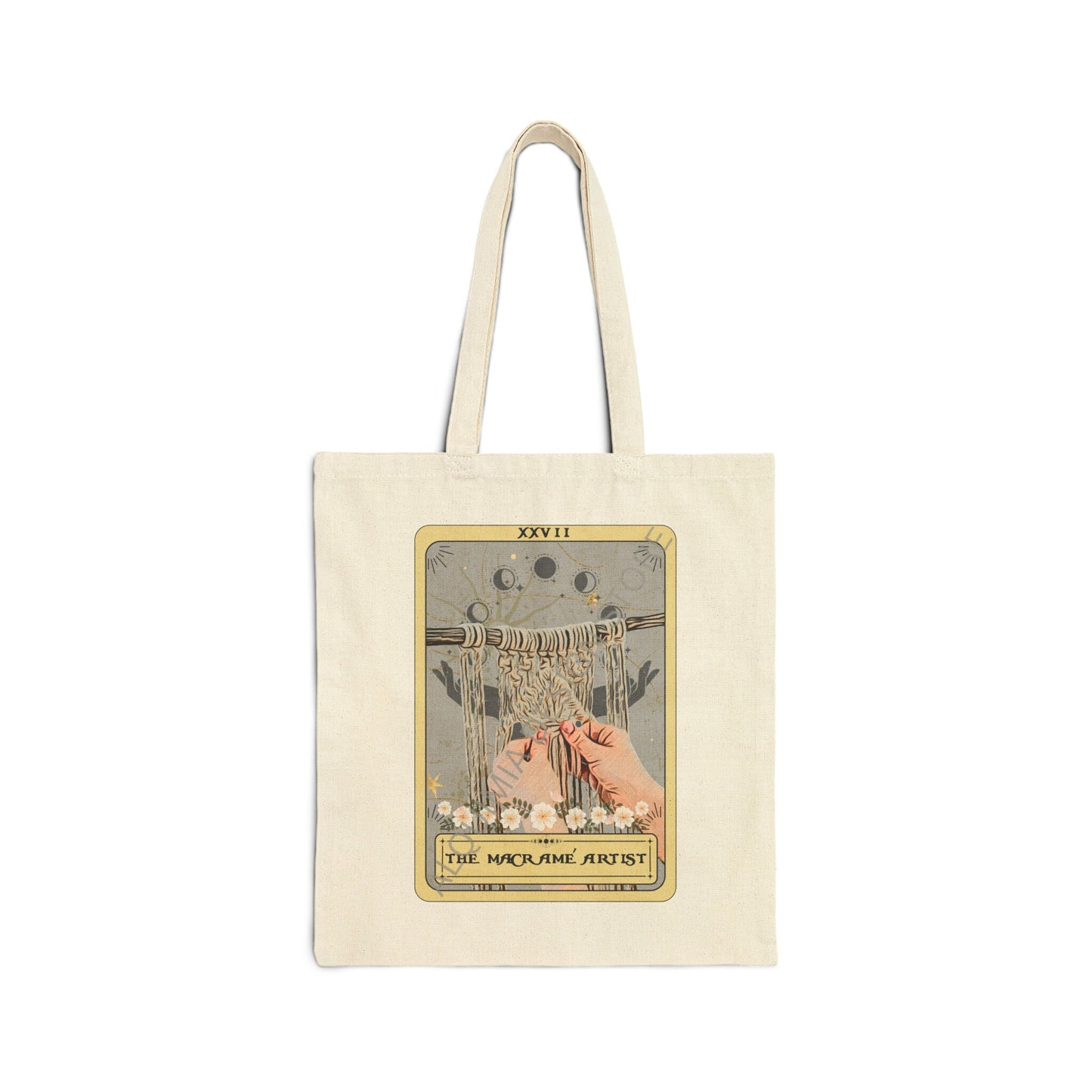 The Macrame Artist Tarot Card Tote 15" x 16"