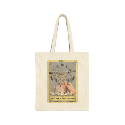 The Macrame Artist Tarot Card Tote 15" x 16"