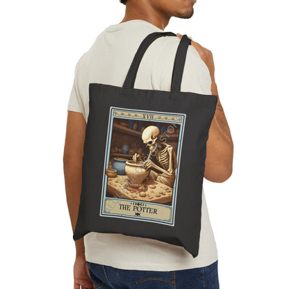 The Potter Tarot Card Tote Bag Pottery Maker 15" x 16"