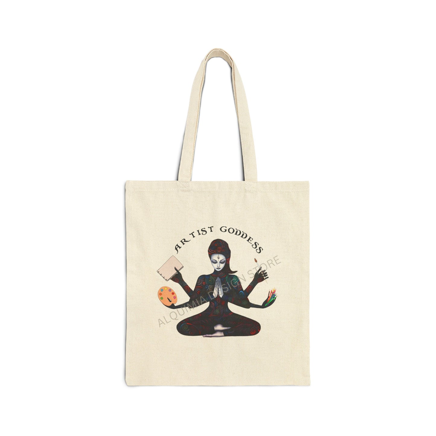 Artist Goddess Tote Bag 15" x 16"