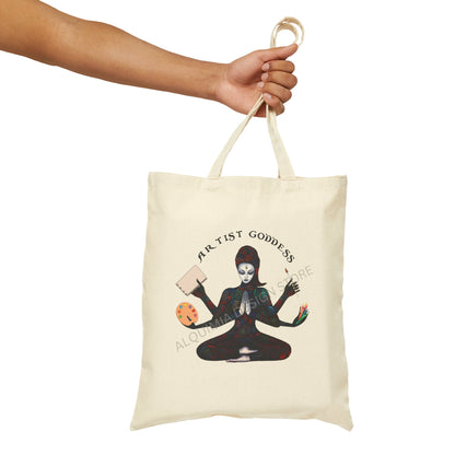 Artist Goddess Tote Bag 15" x 16"