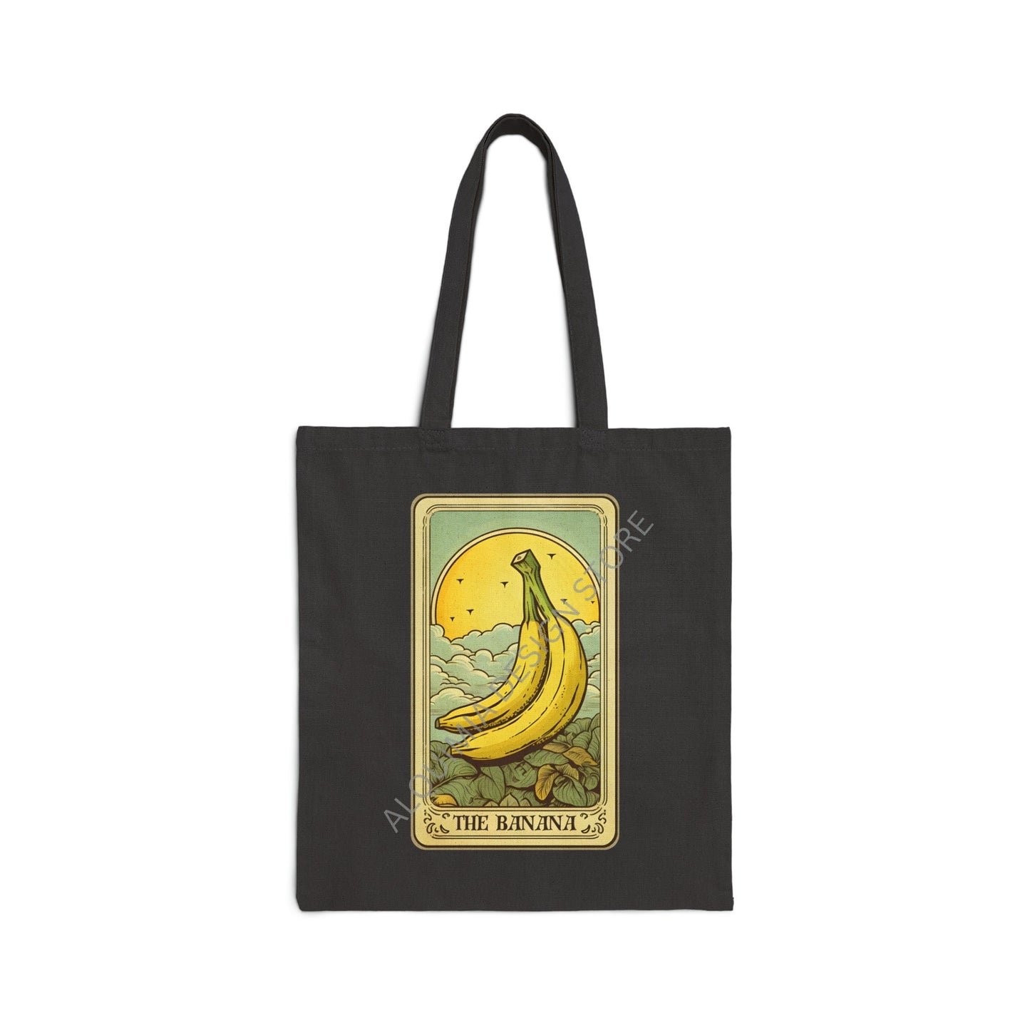 The Banana Tarot Card Tote 15" x 16"