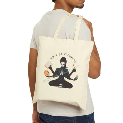 Artist Goddess Tote Bag 15" x 16"