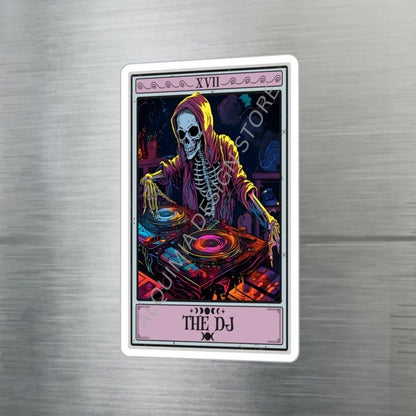 The DJ Tarot Card Sticker 3" x 4"