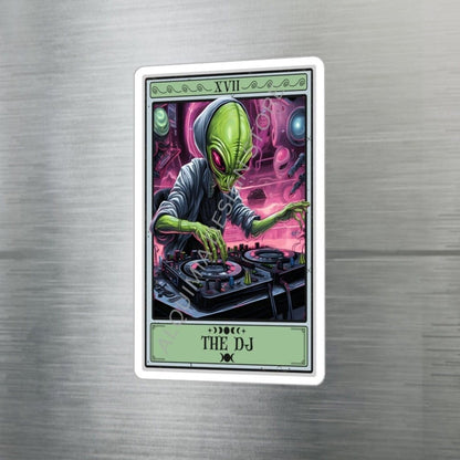 The DJ Tarot Card Sticker 3" x 4"