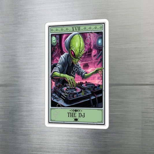 The DJ Tarot Card Sticker 3" x 4"