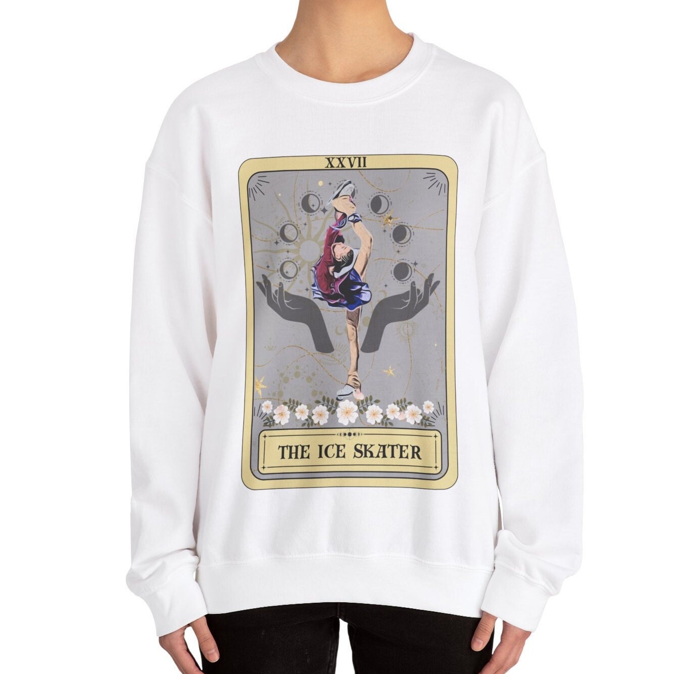 The Ice Skater Tarot Card Sweatshirt