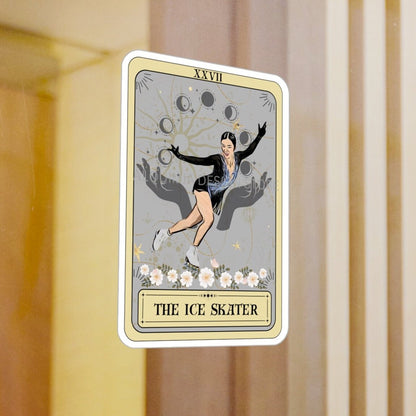 The Ice Skater Tarot Card Sticker 3" x 4"